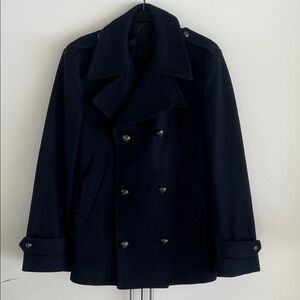 Dolce & Gabbana Wool Cashmere Blend Pea Coat